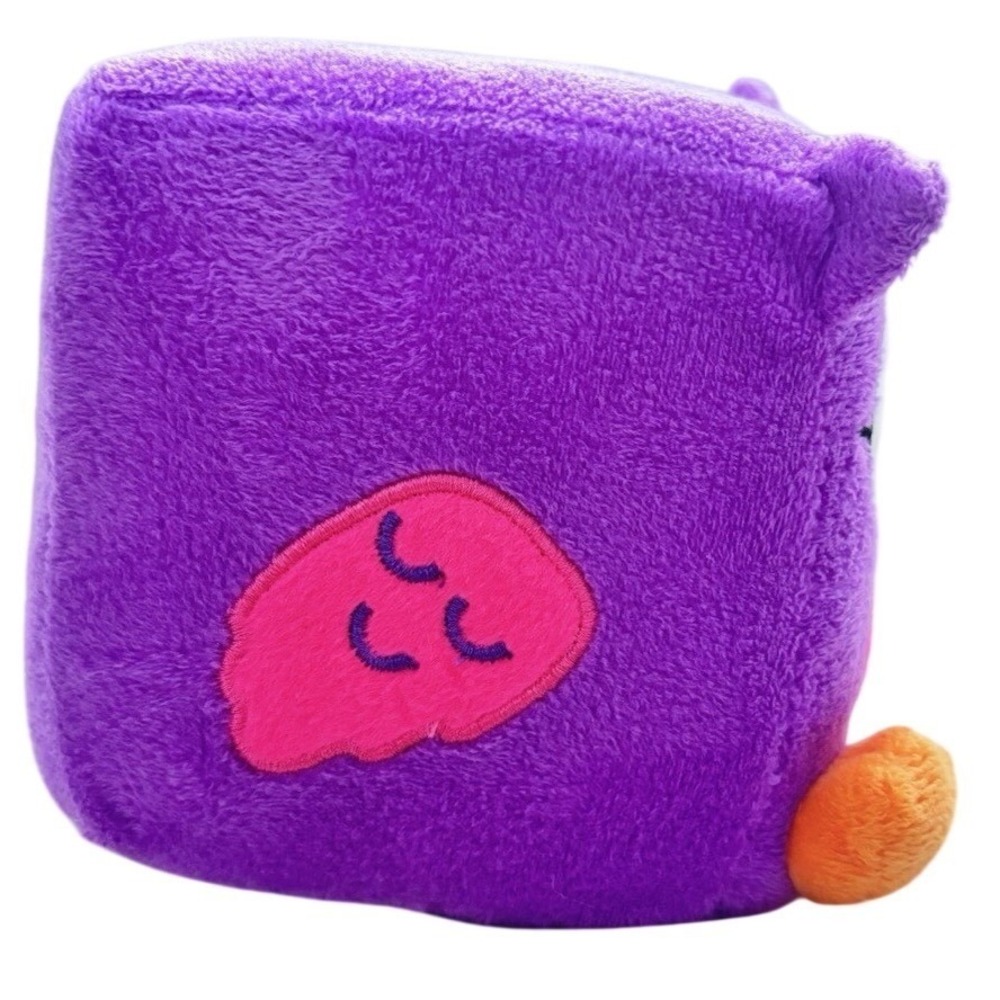 Nanco Square Owl Plush Stuffed Toy Mini Purple Orange Feet Cute Soft Kawaii - Picture 4 of 6